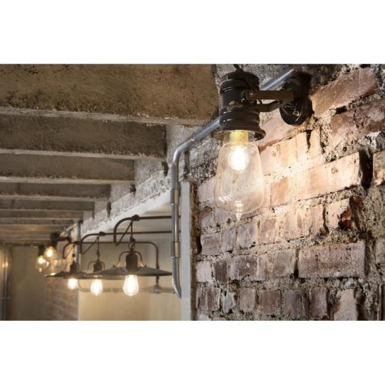 cierna ferroluce designove bodove svietidlo lampy vintage rezave mediteranske designove keramika malovana obyvacka kuchyna nastenna spalna starobyle loft odkryte tehlove steny.jpg